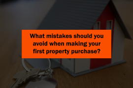 What are a few mistakes to avoid when buying a first house?